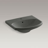 Cimarron® Vitreous China 23" Pedestal Bathroom Sink with Overflow