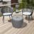Outdoor 36 Gallons Water Resistant Plastic Deck Box in Grey