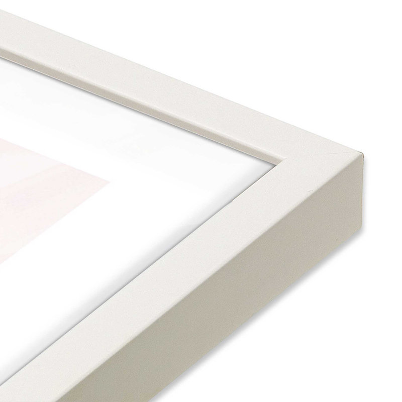 Impression de canyons ensoleillés, H 11 po x l 9 po x P 1,25 po, Cadre opaque blanc