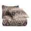 Housse de couette 1 pièce chalet style aztèque crème / taupe Chalet-182797055