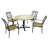 PROVENCE Mosaic Dining Table with 4 ASCOT Chairs Garden Set