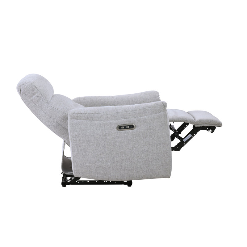 Fauteuil inclinable électrique en chenille gris Eastre avec port USB