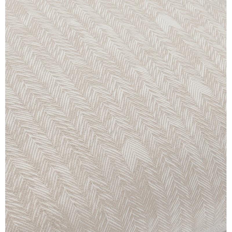 Taie décorative 100% coton Verbier, Très grand lit, Beige