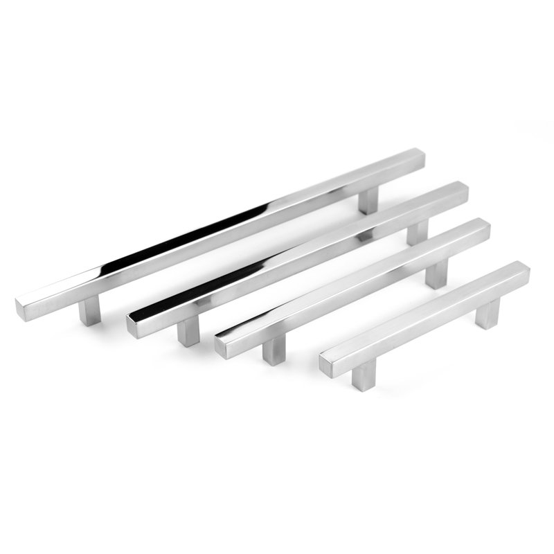Poignée de meuble Pi, 13", Chrome poli