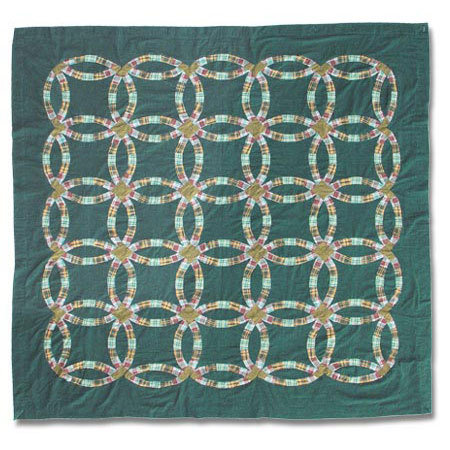 Cotton Geometric Shower Curtain with Hooks Included