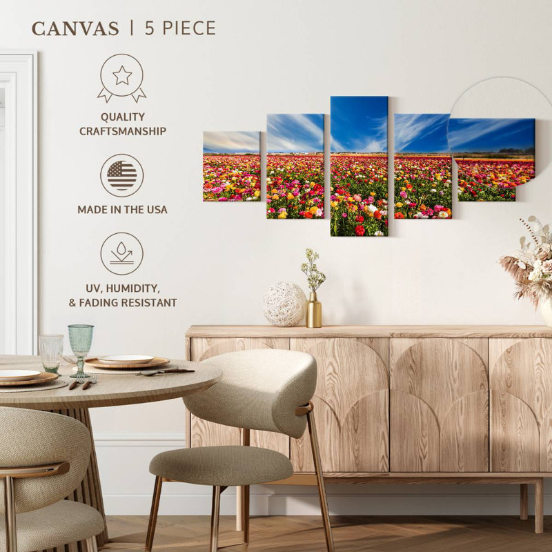 Field Of Buttercups, 34" H x 74" W