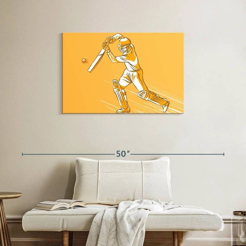 Cricket Hit, 24" H x 36" W