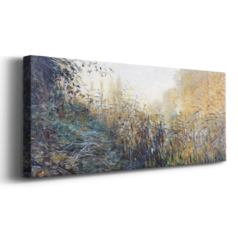 Les roseaux (étude), 1876, reproduction sur toile, H 24 po x l 60 po x P 1,5 po