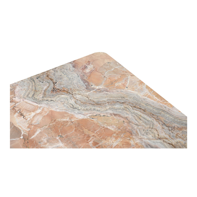 Adile Marble Coffee Table, Orange