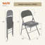 Chaises pliantes rembourrées Marinke rembourrées en métal avec sièges rembourrés-456532504-467321787