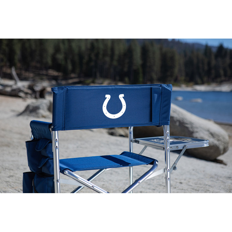 Folding Director Chair with Cushions, Blue