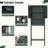 66'' Over the Toilet Storage Cabinet w/Fluted Doors Adjustable Shelf & Bottom Bar Green-615045936