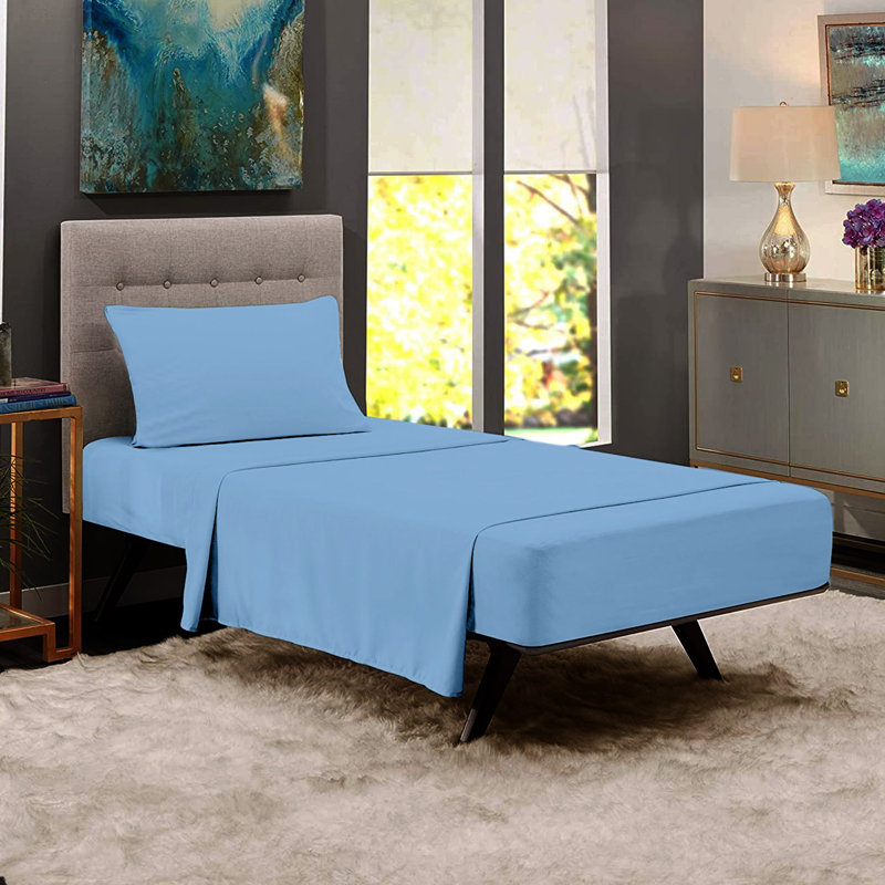 Microfiber Sheet Set, Sky Blue