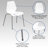 Oliverson Modern Plastic Contoured Stacking Lobby Chairs-31020531