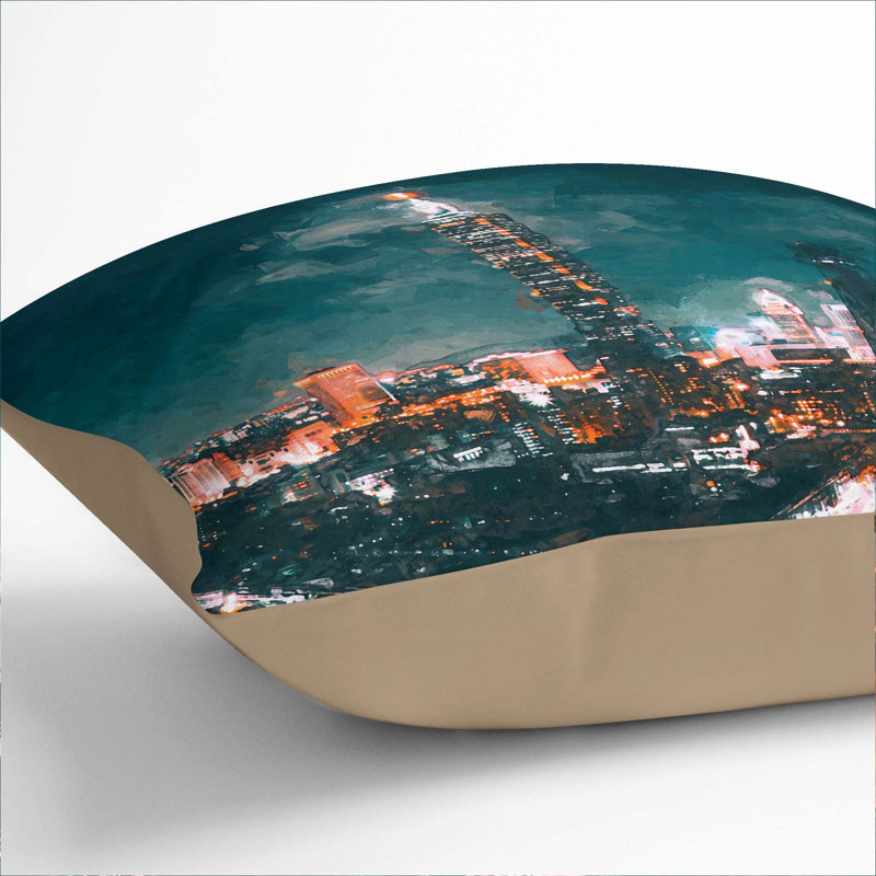 Square Cushion, 40cm H x 40cm W x 15cm D, Stone