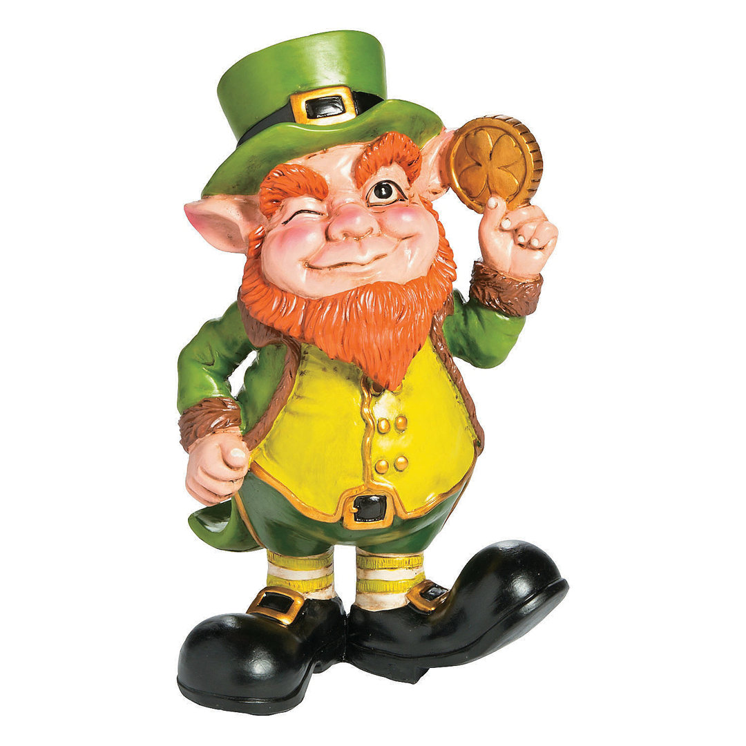 Leprechaun Outdoor Decoration, Garden Decor, St. Patrick's Day, 1 Piece The Holiday Aisle®