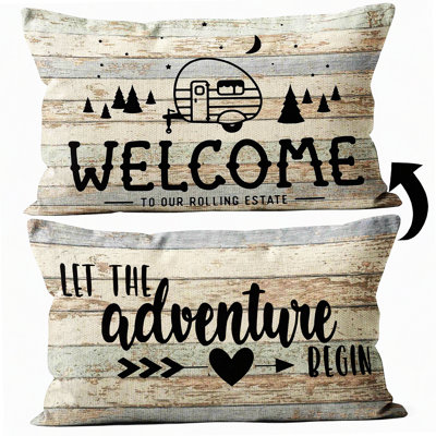 Adventure Haven RV Pillow Covers Set of 2 Camping Decor Gifts Camper Accessories DoubleSided Print Cushion Covers Interior RV Decorations Adventure Haven RV Pillow Covers Set of 2 Camping Decor Gifts Camper Accessories DoubleSided Print Cushion Covers Interior RV Decorations