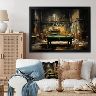Billard Industrial Game I - Sports Wall Art Living Room