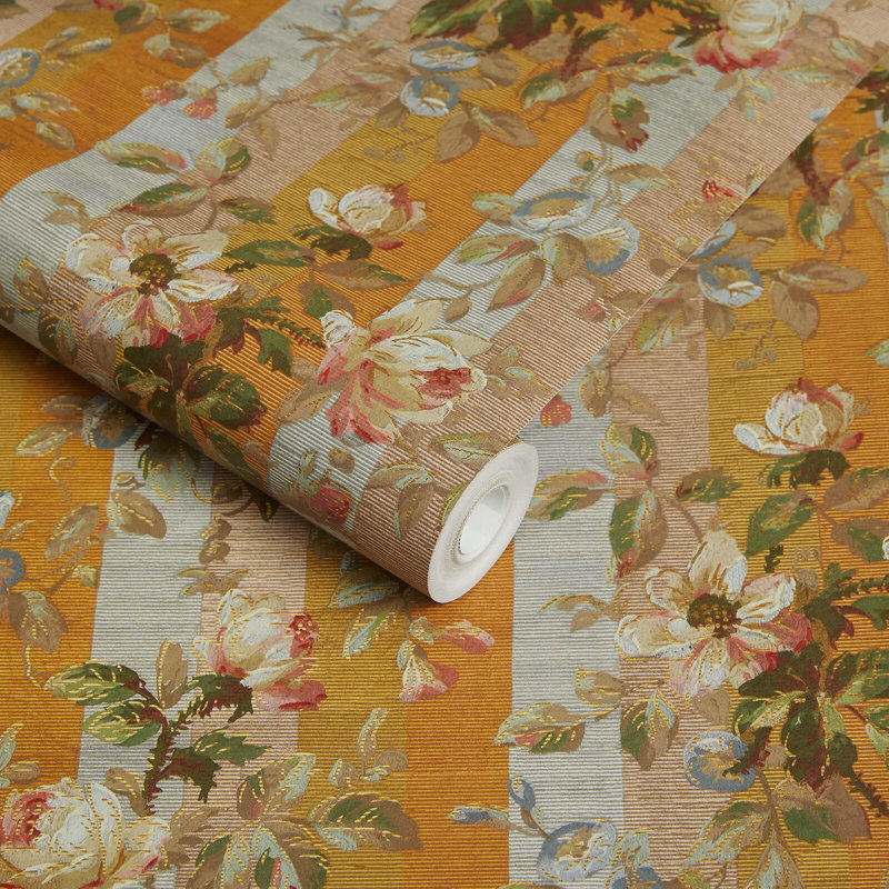 Rainbow Rose 9.84' L x 70.8" W Wallpaper Roll