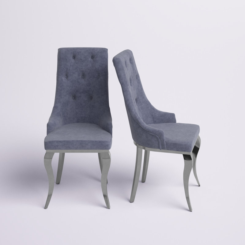 Wesham Upholstered Side Chair (Set of 2), Gray