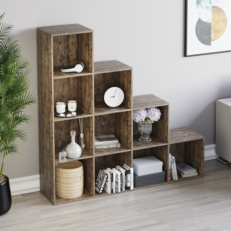 Leighanne Bookcase, 128cm H x 128cm W x 29cm D