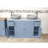 Maui 1230mm Double Bathroom Vanity with Vessel Stone Basin-920865405-920847833