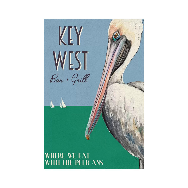 Key West by Patricia Pinto - Wrapped Canvas Gallery-Wrapped Canvas Giclée, 152.5 cm H x 101.5 cm W