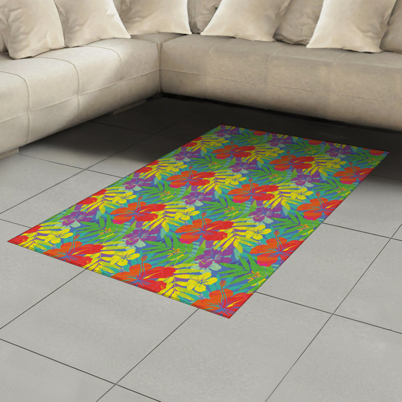 Tapis décoratif Luau, Rectangle 2 pi 7 po x 5 pi