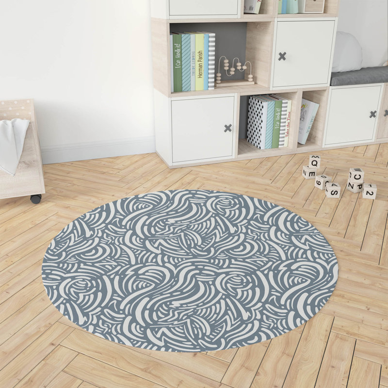 Tapis de jeu Cozy Swirl, Bleu