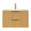 Meuble-lavabo de salle de bain avec lavabo, armoire de rangement flottante avec tiroirs, pré-assemblé-1795134296