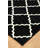 Sera Trellis Geometric Tufted Black/White Area Rug-548966369