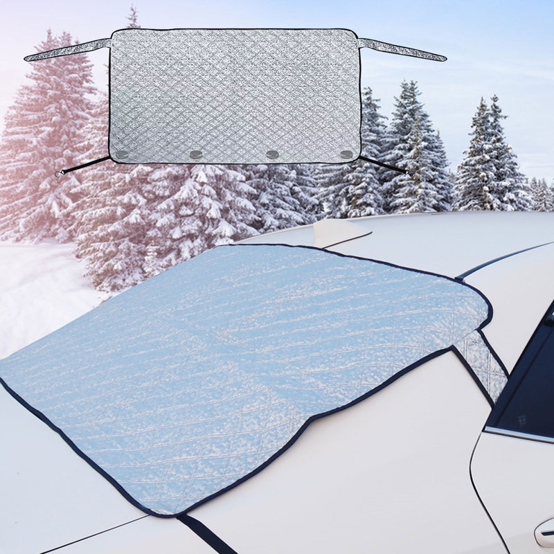Magnetic Car Rear Windshield Cover For Ice And Snow, Waterproof Windproof Snow Car Cover, Windscreen Protector Anti Sun, Frost, Dust, Winter Automotive Covers