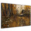 «Rustic Autumn Cabin Landscape Cozy Woodland Illustration Extra Large», reproduction d'art encadrée (assemblage requis)-105075918