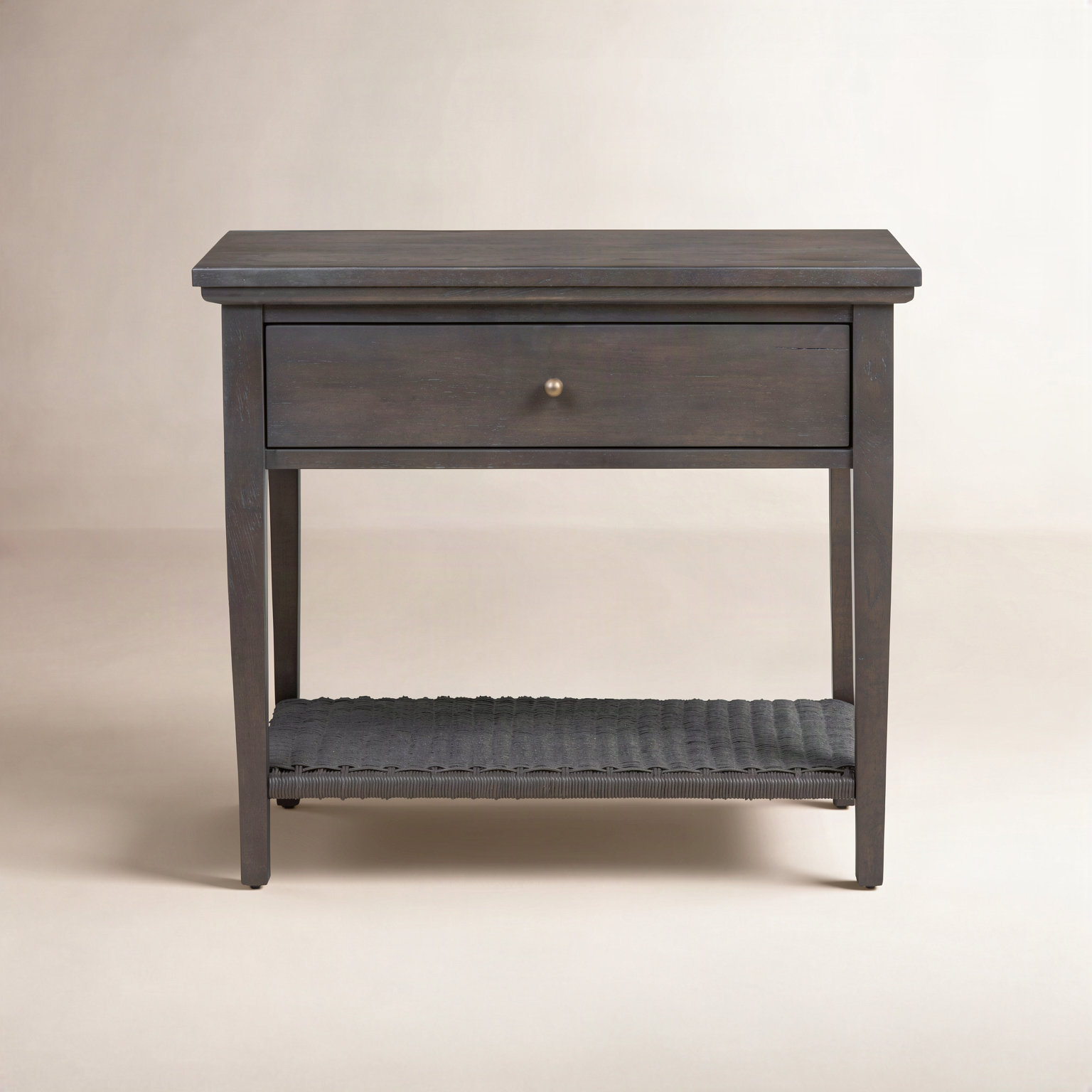 Mott Nightstand, Smoked Black