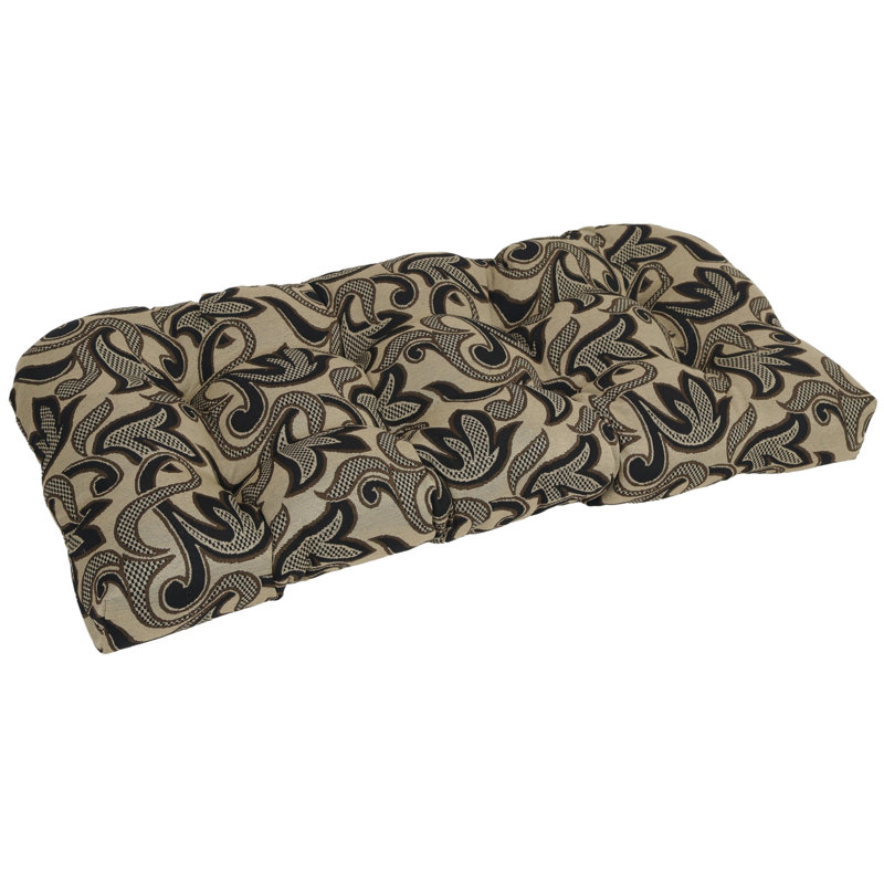 42-Inch By 19-Inch Rounded Back Tapestry Loveseat Cushion