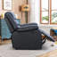 Fauteuil inclinable manuel en cuir végétalien souple de 38 po de largeur (ensemble de 2)-772799308