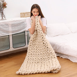 Knitted Throw Blanket