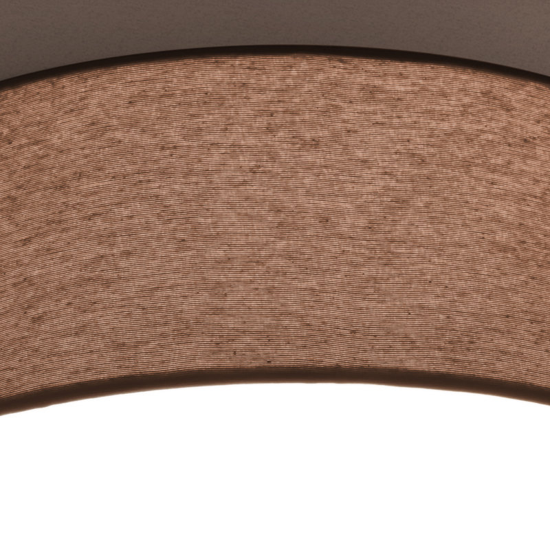 Parvin Cotton / Cotton Blend Flush Mount, Brown