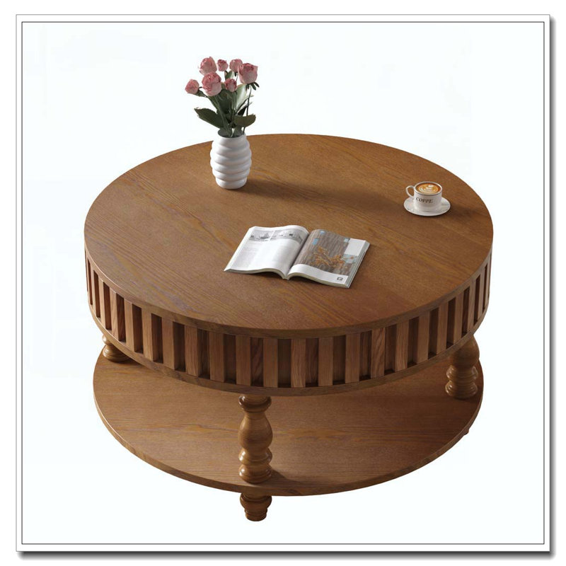 Table basse Farmhouse, Noyer brun