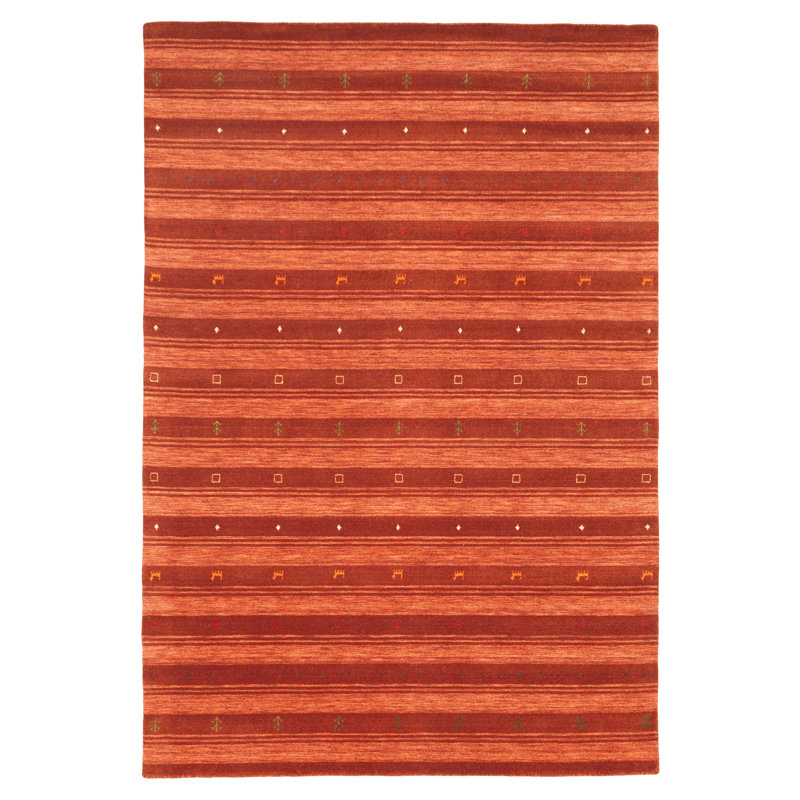 Tapis cuivre Kashkuli Gabbeh 6 pi 6 po x 9 pi 9 po