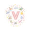 Lettre V - impression d'art graphique-52836273-52836289-52836278