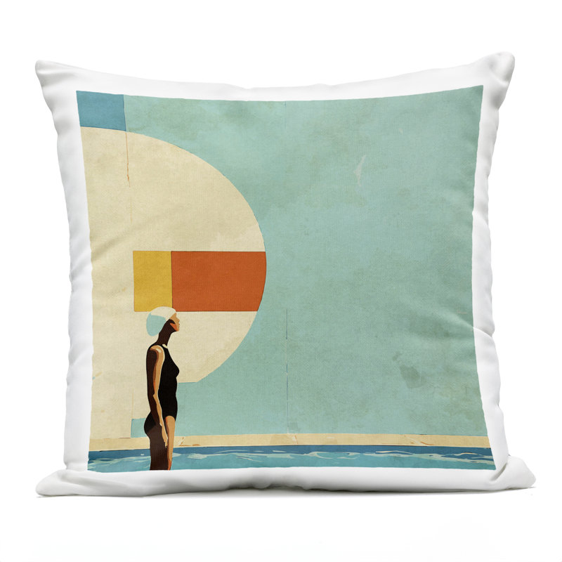 Coussin d'extérieur Midcentury