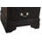 LouisPhillipe 21"L x 24"H 2-Drawers Nightstand, Black-649461638