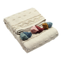 Banjara Sofa Throw - Woven Fringed Multi Coloured Blanket – Allure