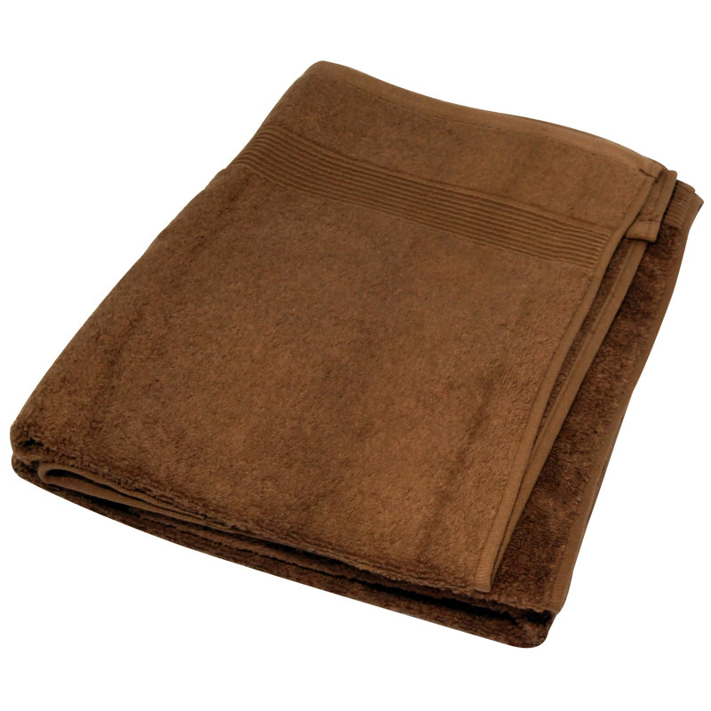 Ensemble de serviettes 3 pièces en coton 100% doux touch, Chocolat