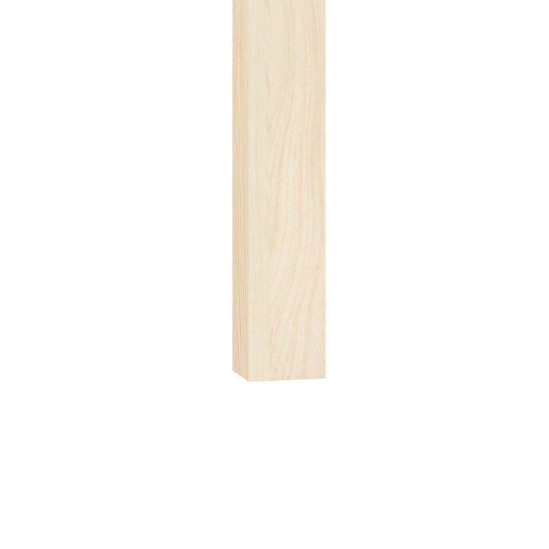 2 1/2 po x 44 po Érable Groove Newel, naturel, Naturel
