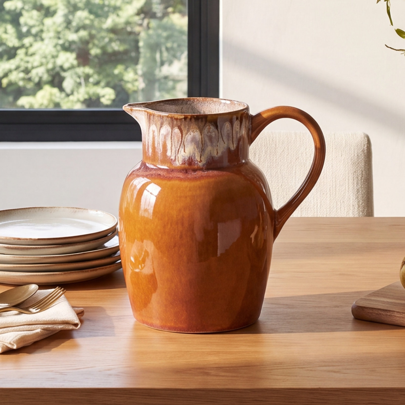 Poterie 33oz. Stoneware Pitcher