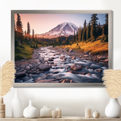 Washington Mount Rainier National Park I - Washington Framed Canvas Print