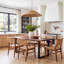 with Steel Base Dining Table
