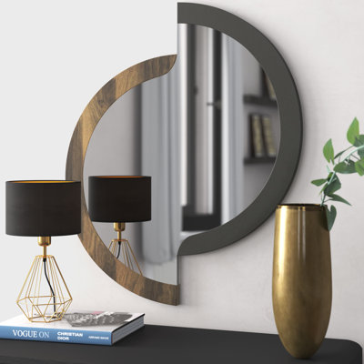 Rebeca Wood Flat Wall Mirror